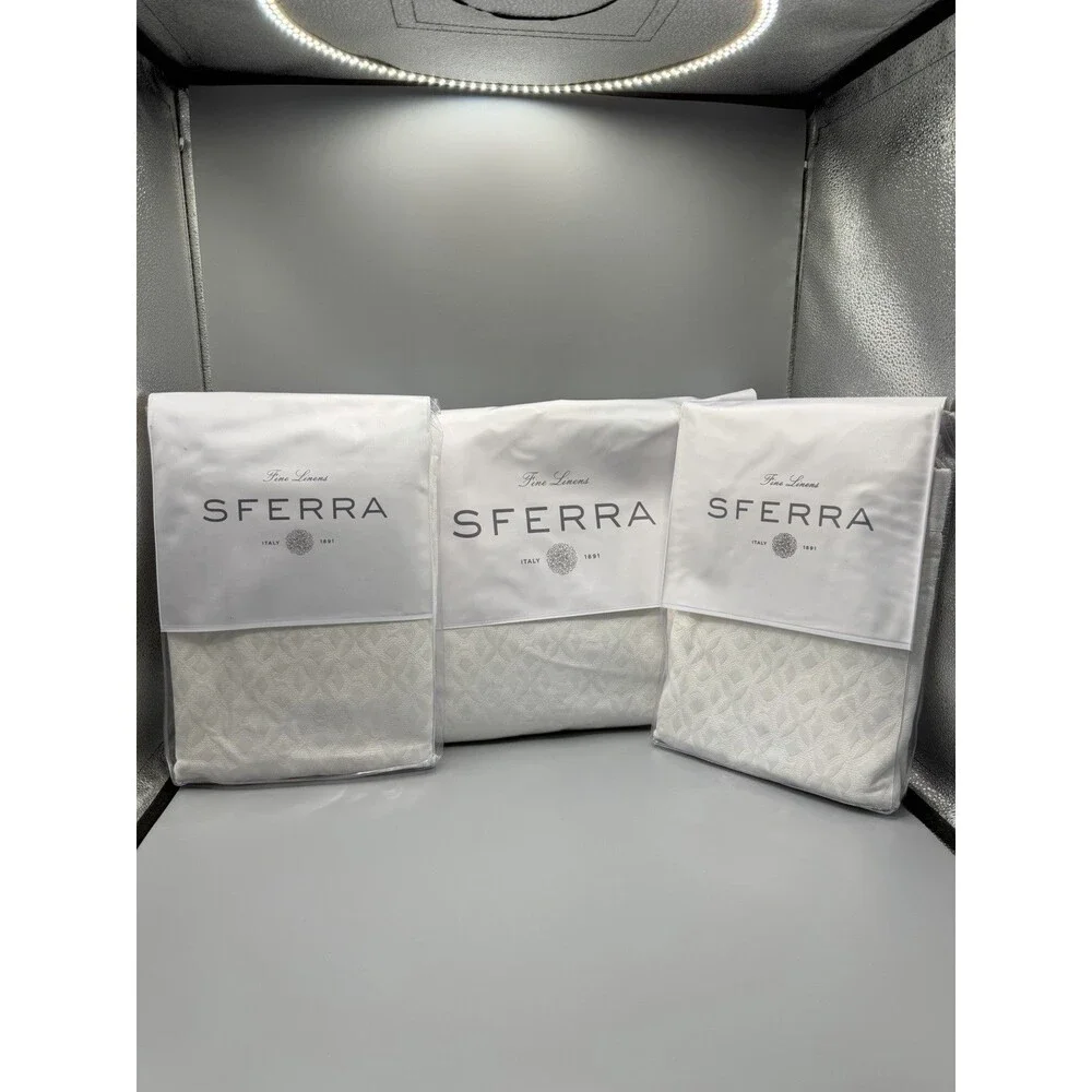 SFERRA Giza 45 Quattro 1837 Full/Queen Blanket Cover + 2 Standard Shams Giza 45